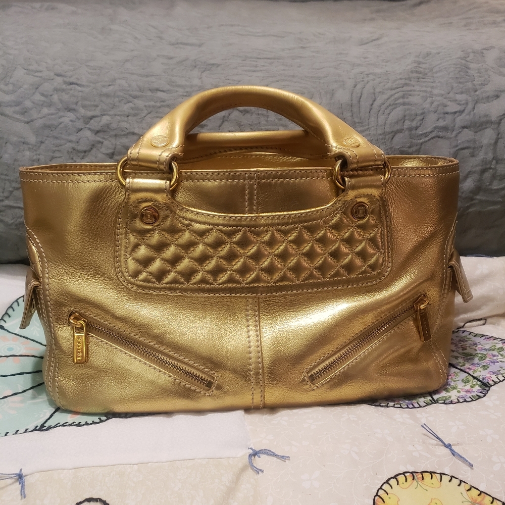 CELINE Leather Boogie Bag
